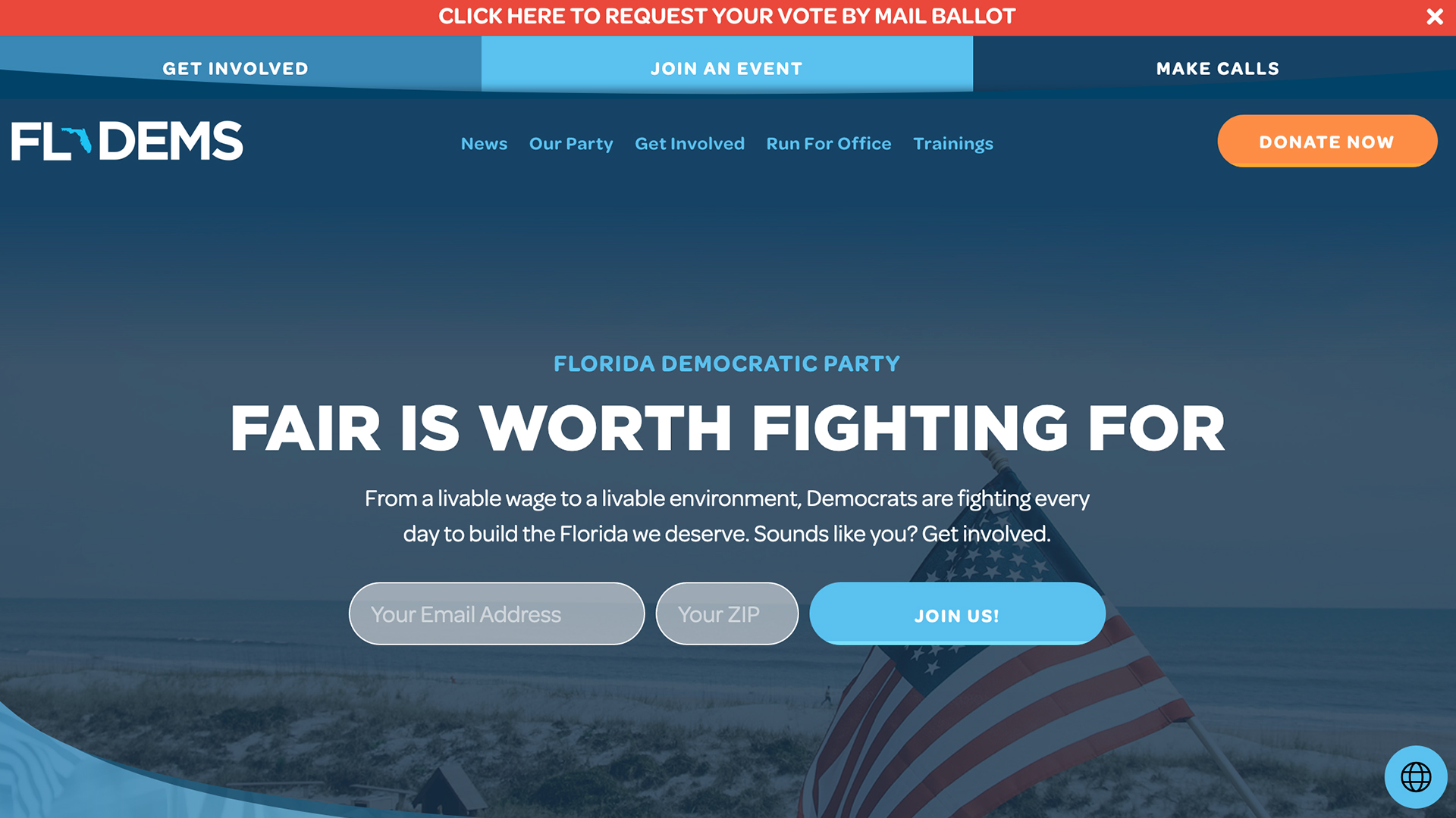 florida-dems-website-screenshot