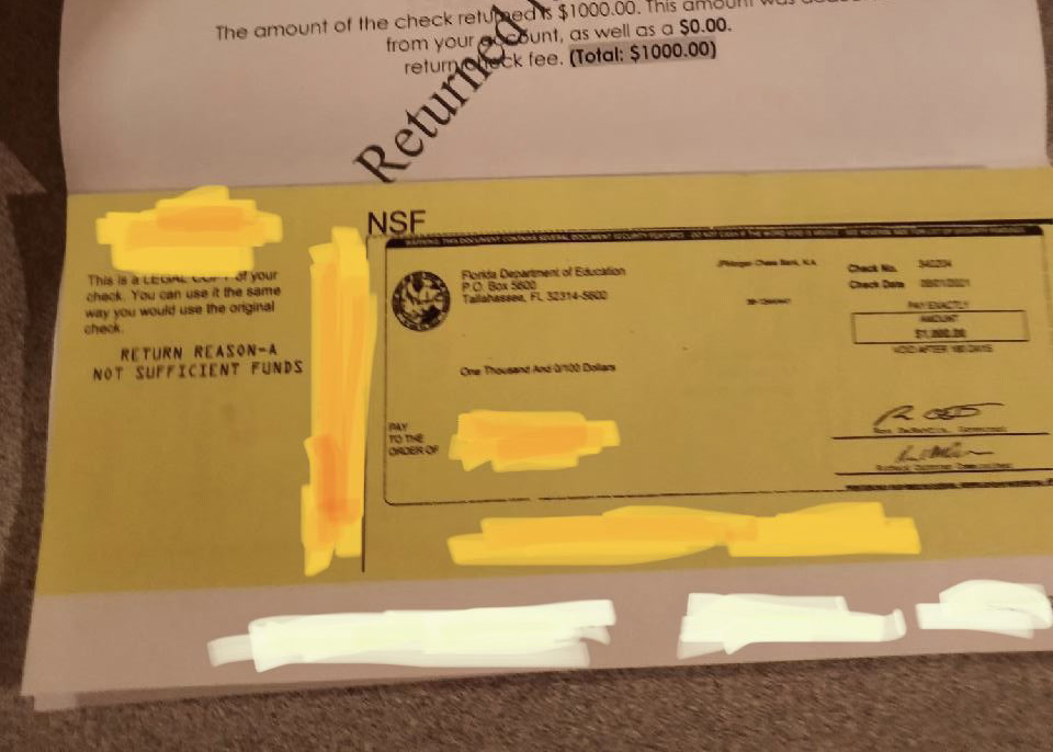 Returned Check