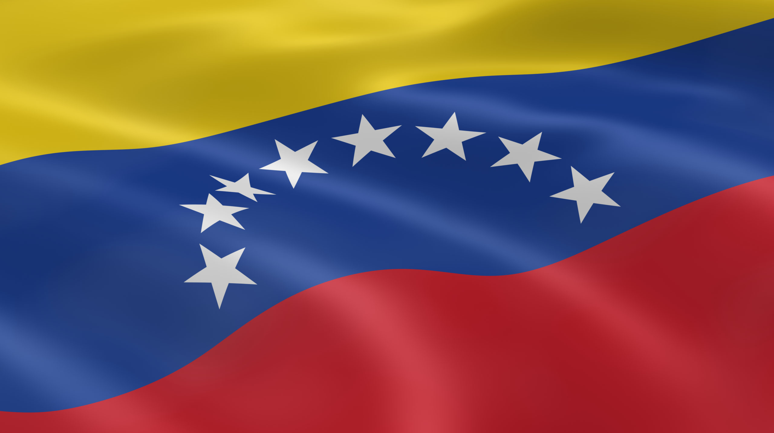 Venezuelan flag in the wind