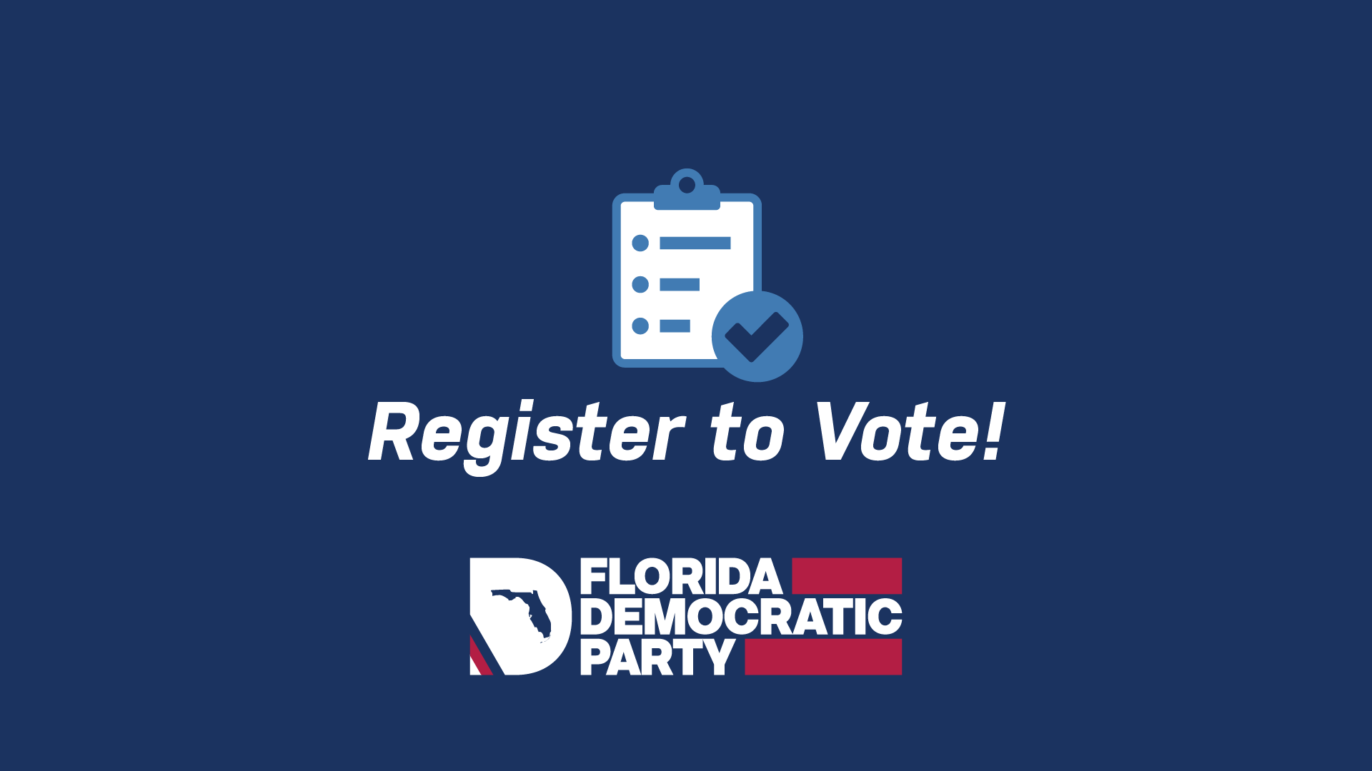 Register to Vote Florida Democratic Party