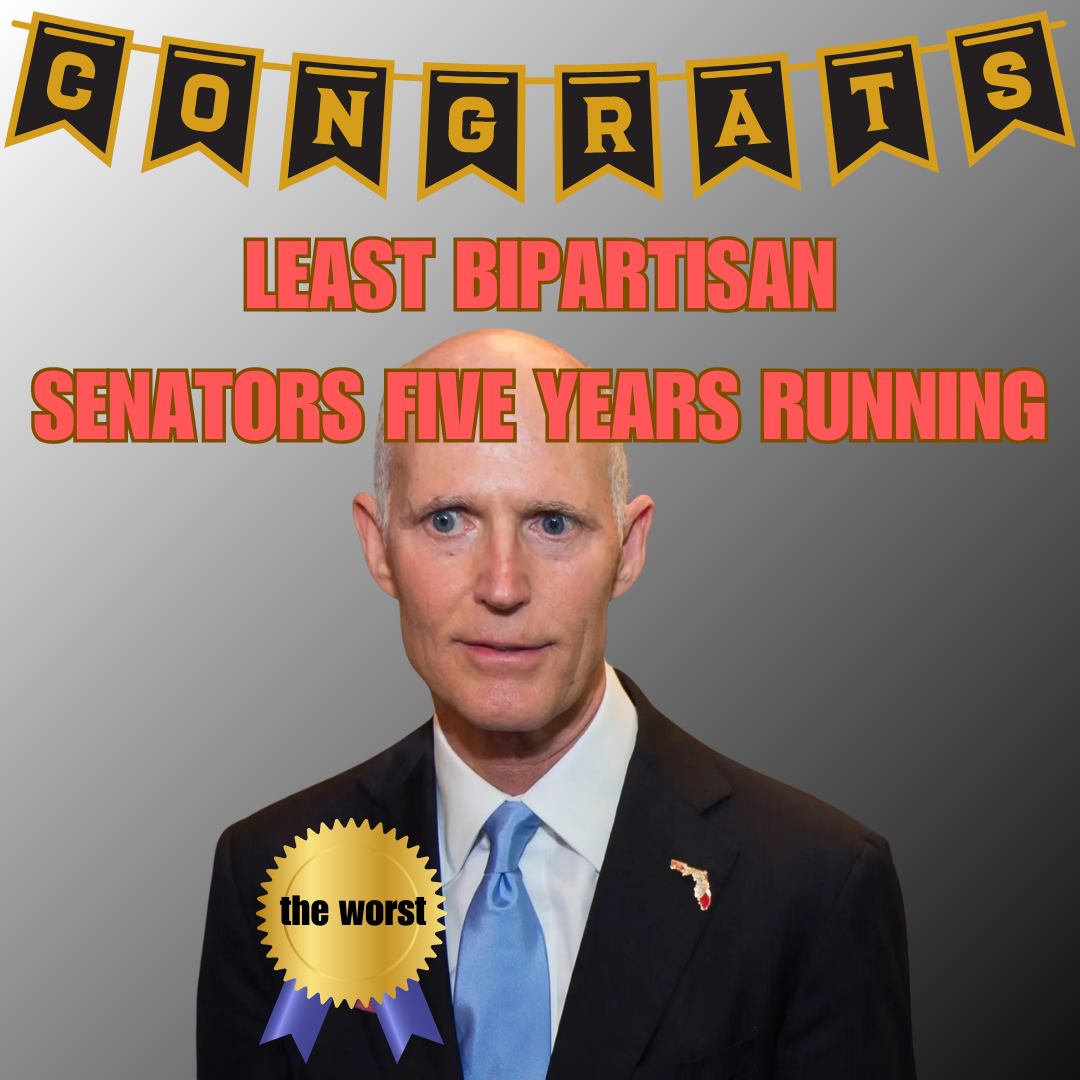 Rick Scott Named One of the Least Bipartisan Senators Five Years ...